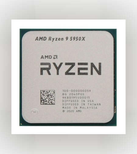 מעבד AMD Ryzen R9 5950X Tray Cores 16 Theards 32 Up to 4.9Ghz