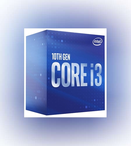 מעבד דור 10 Intel Core i3-10100 BOX 4Crs 8Thrd 4.3Ghz lga1200
