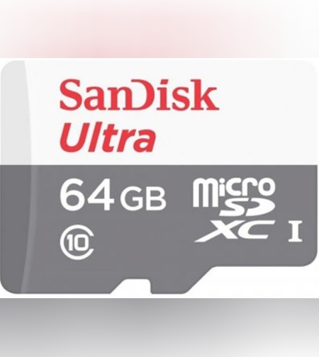 כרטיס זיכרון ללא מתאם SanDisk Ultra MicroSDHC UHS-I C-10 64GB