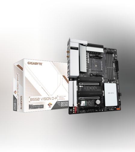 לוח אם למעבדי Gigiabyte B550 VISION D-P 1.1 2XThunderbolt WIFI6 A