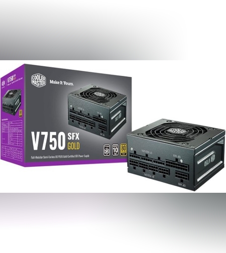 ספק כוח קטן Cooler Master V750 SFX 80 Plus GOLD Full Modular