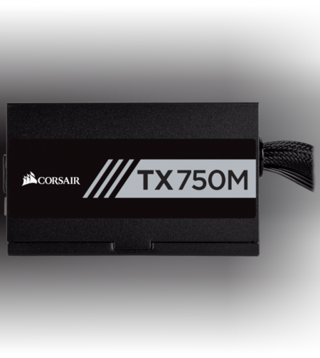 ספק כוח Corsair TX750M 80 plus GOLD Modular 750W 4X8PIN 12CM