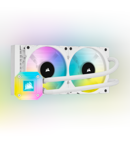 קירור נוזלי לבן Corsair iCUE H100i ELITE Cappelix WHITE 240mm RGB