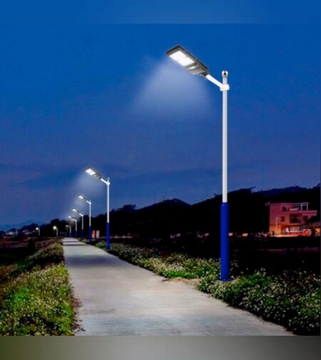 פנס רחוב סולארי 8 ראשים 120W