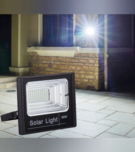 פרוז'קטור סולארי זרקור לד סולארי 100W עם שלט