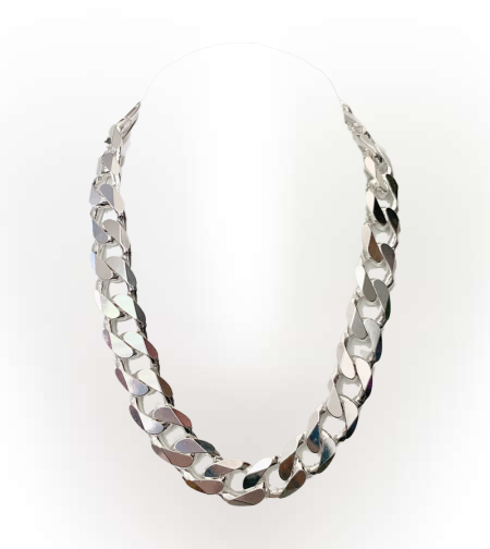 قلادة فضية للرجال/النساء