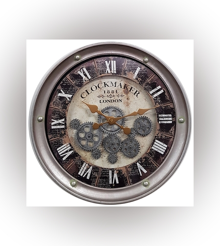 שעון קיר גלגלי שיניים