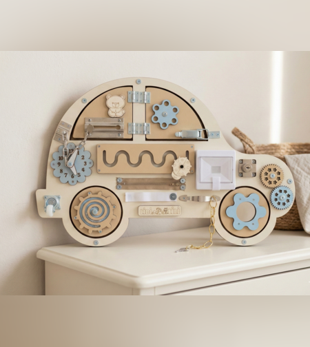 ביזי אוטו תכלת-בז'