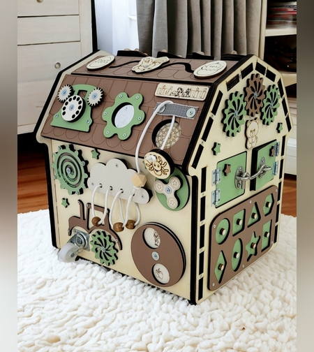 הבית של דובי חום-ירוק