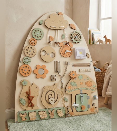 סיפורי יער - לוח פטריה צבעי פסטל