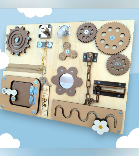 ביזי קלסי קטן חום-בז'