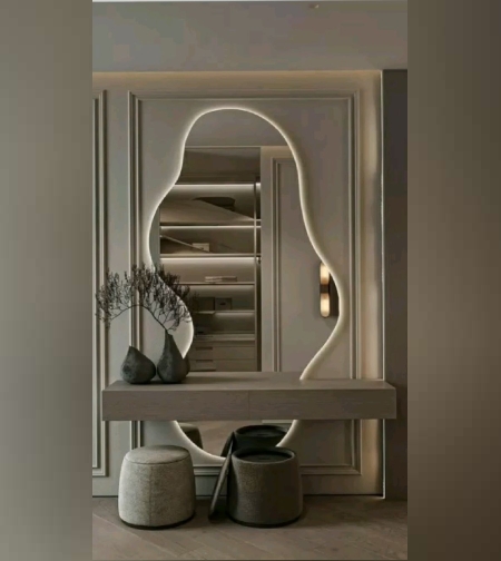 מראה אסימטרית עם לד 160.80-דגם אור