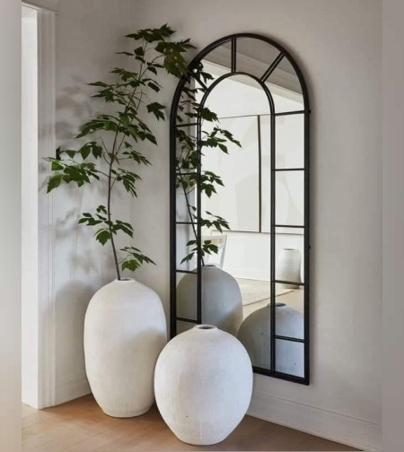 מראה מודרנית שחורה-180/100