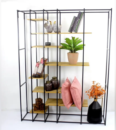 ספריית עץ מעוצבת דגם לורל