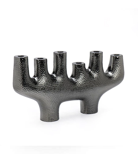 פמוט טוויסט קנים סילבר