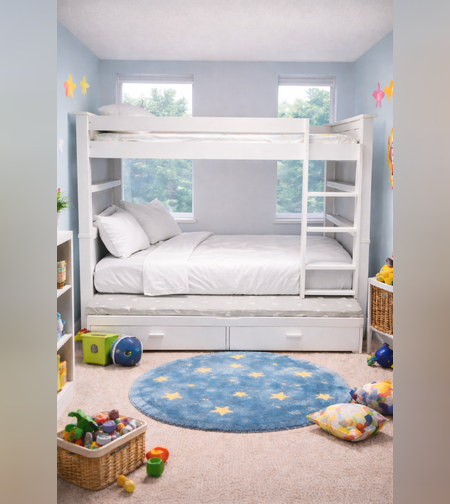 מיטת קומותיים עם מיטת חבר דגם 6361