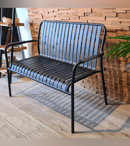 Linen ספסל אלומיניום שחור