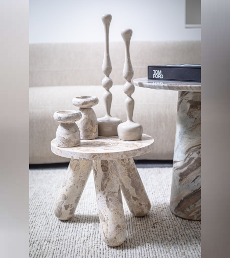 שולחן 3 רגליים מארבל