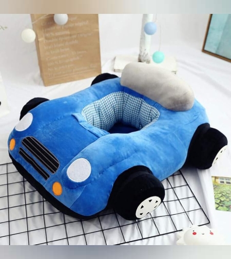 ספה מדליקה לילדים בצורה מכונית-  בצבע כחול