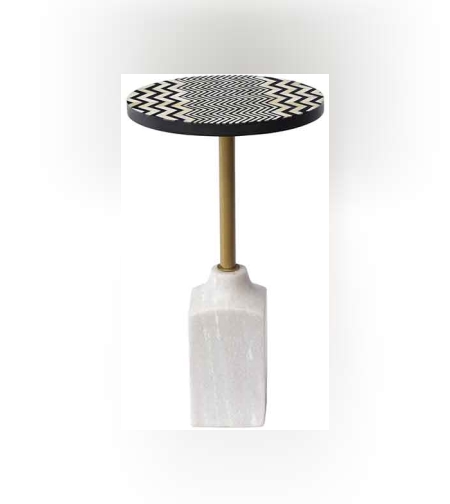 שולחן קאמל סייד טייבל זיגזג מרבל לגס