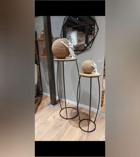 סט שולחנות מעץ מנגו