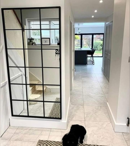 מראה ריבועים שחורה -180/80