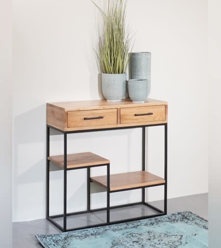 קונסולה מעץ מלא 80/30/80