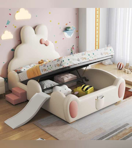 מיטת ארנב לבנה-דגם שאגי