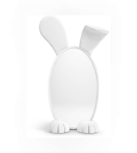 מראת ארנב לבנה קטיפה