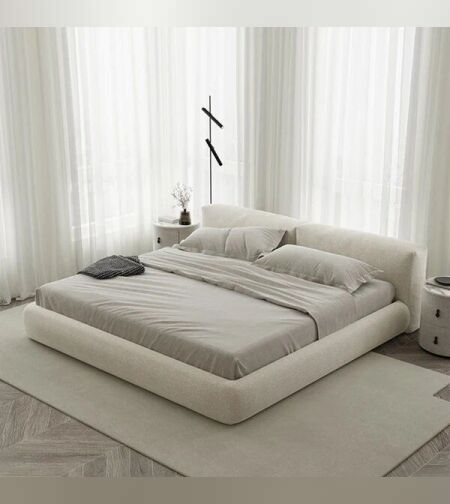 מיטה זוגית שמנת-דגם בל