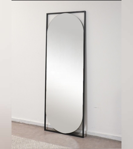 מראת גוף אובלית 60/170 צבע שחור