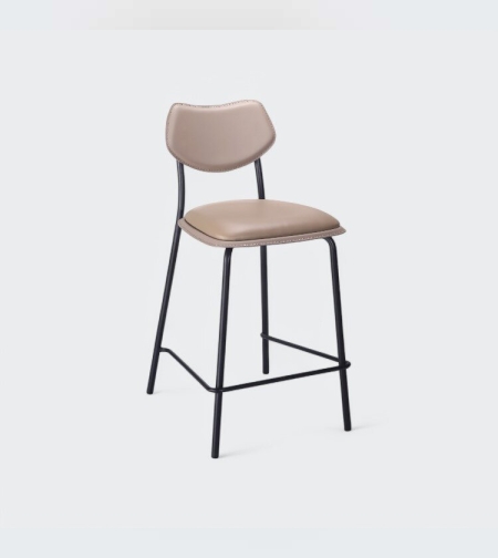 כסא בר אניטה דמוי עור מוקה