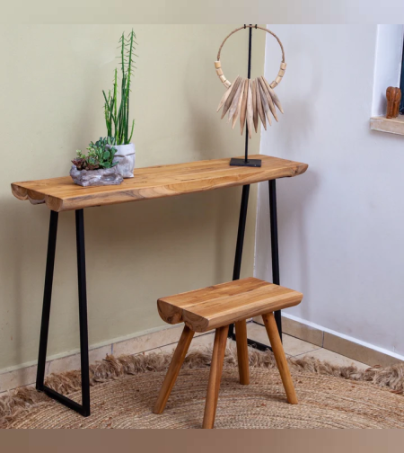 קונסולה מעץ טיק