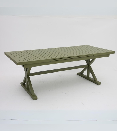 Linen שולחן אלומיניום ירוק 220 ס