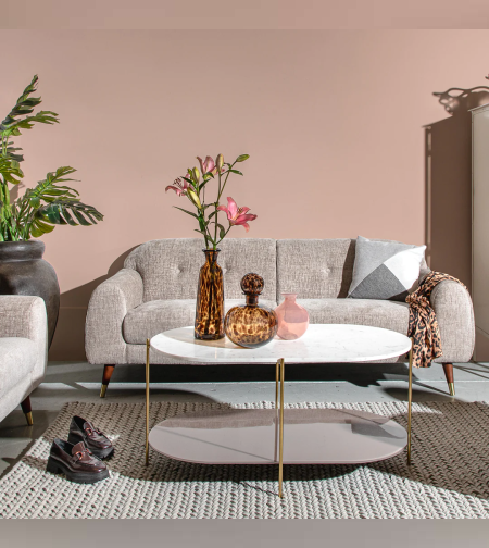 שולחן אובלי אייקון מרבל flor