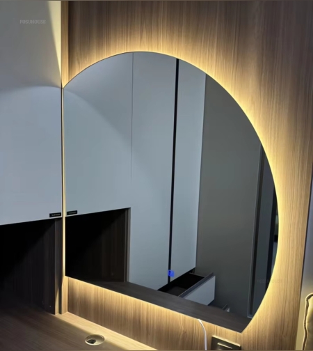 מראה חצי עיגול מודרני עם לד-קוטר 110/100