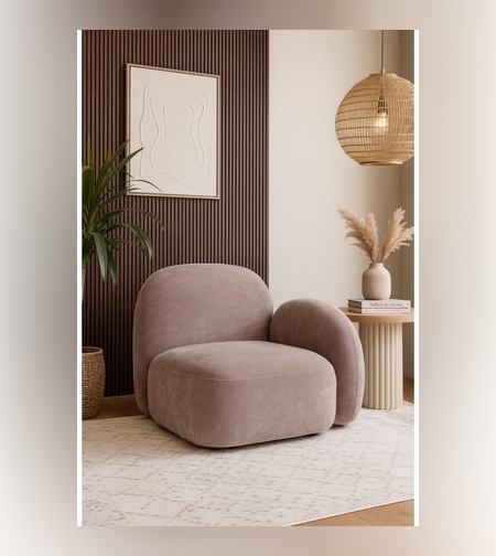 כורסא דגם שנהב מעוצבת משענת יד אלגנטית