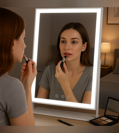 מראת שולחן הוליווד עם תאורה – דגם 21