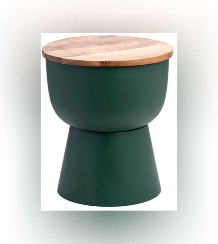 שולחן לוקס גרין טופ עץ 35x40