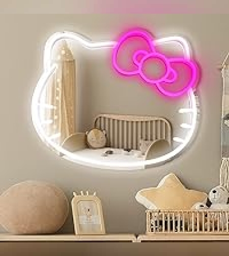 מראה הלו קיטי מוארת - דגם קיטי