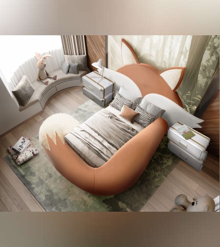 מיטת יחיד לילדים דגם שועל