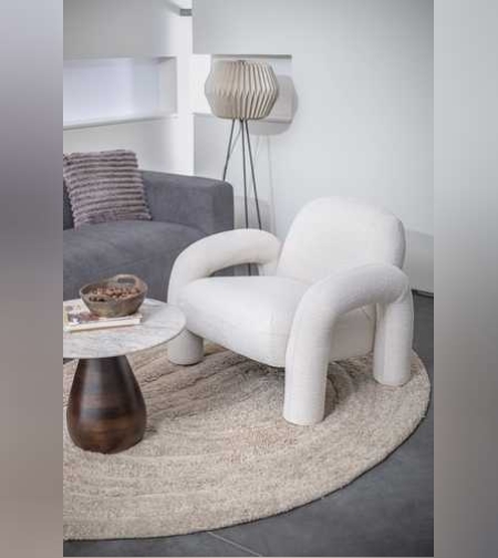 כורסת רוסו מפנקת בצבע לבן