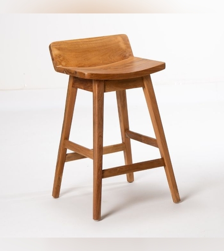 Stilo כסא בר מעץ טיק