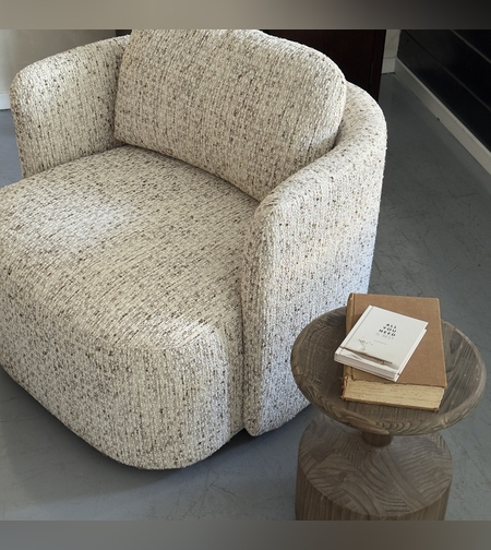 כורסא פנדנט מסתובב בד ארוג