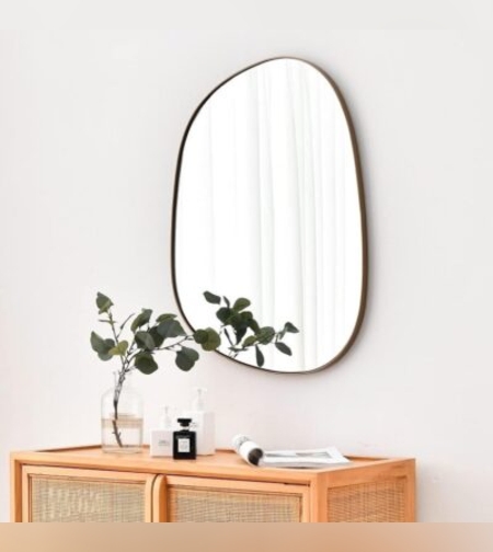 מראה אמורפית זהב- טימבר עיצובים