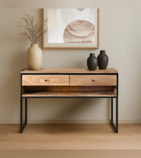 קונסולה עץ בעיצוב מודרני