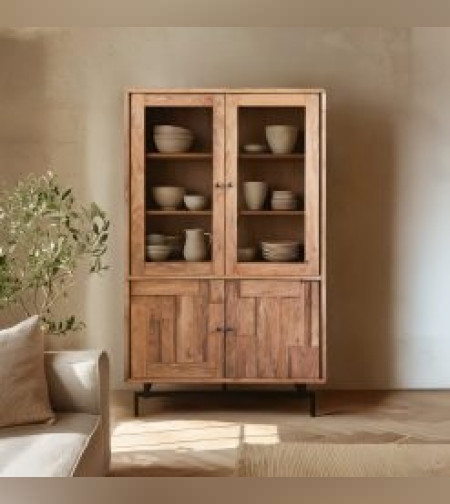 ויטרינה רויאל – עץ מלא בעיצוב מודרני־כפרי