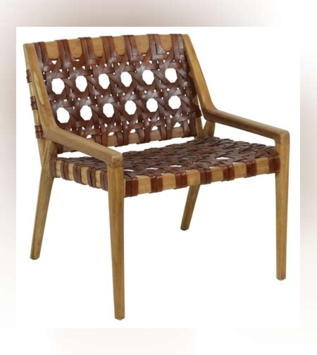 כורסאת עור צבע קוניאק