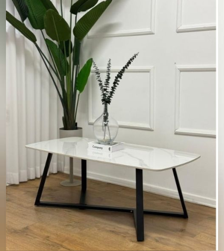 שולחן סלון ונציה לבן