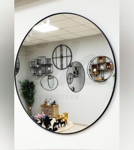 מראה עגולה קוטר 50-, טימבר עיצובים